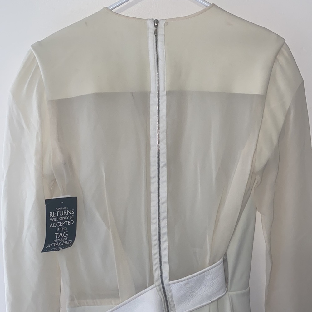 NEW Dion Lee White Belted Orbit Mini Dress - Picture 8 of 9